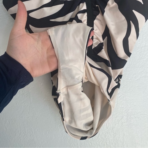 Sanctuary Black and Cream One Piece Swimsuit - Picture 3 of 5